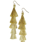 Gold Tassel Earrings