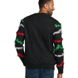Men's Midnight Garland Light Up Ugly Christmas Sweater