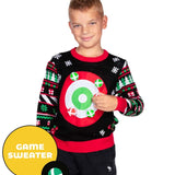 Boy's Dart Board Game Ugly Christmas Sweater
