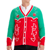 Men's Christmas Cowboy Cardigan Sweater