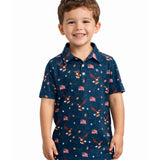 Toddler Boy's 8-Bit Eagle Golf Polo