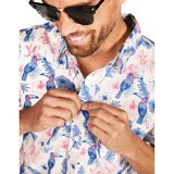 Men's Toucan Tango White Hawaiian Shirt