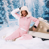 Women's Powder Pink Snow Suit