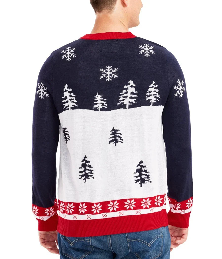 Men's Yellow Snow Ugly Christmas Sweater