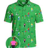 Men's 8-Bit Birdie Golf Polo