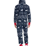 Men's Blue Reindeer Jumpsuit