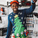 Men's Christmas Tree with Beer Holsters Ugly Christmas Sweater