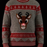 Men's Rudolph Light Up Ugly Christmas Sweater