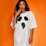 Sequined Ghost Costume Dress