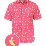 Men's Pink Banana Hawaiian Shirt