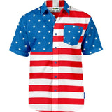 Men's American Flag Button Down Shirt