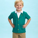Toddler Boy's Green Blazer Golf Polo