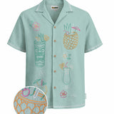 Men's Tiki Drink Linen Cabana Shirt