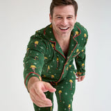 Men's Christmas Story Leg Lamp Lapel Pajama Set