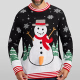 Men's Frisky Frosty Pump Ugly Christmas Sweater