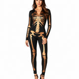 Bronze Skeleton Bodysuit Costume