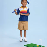Toddler Boy's Slice of Sunset Golf Polo