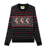 Men's Dark Fair Isle Rudolph Ugly Christmas Sweater