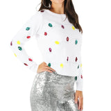 Women's Sequin Lights Ugly Christmas Sweater