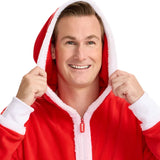 Men's Santa Jumpsuit With Fur