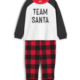 Toddler Boy's Team Santa Crew Neck Pajama Set