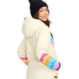 Women's Retro Rainbow Snow Jacket