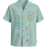 Men's Tiki Drink Linen Cabana Shirt