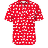 Men's Heartbeat Button Down Shirt