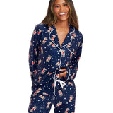 Women's Rudolph Lapel Pajama Set