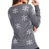 Women's Sequined Snow Day Ugly Christmas Sweater