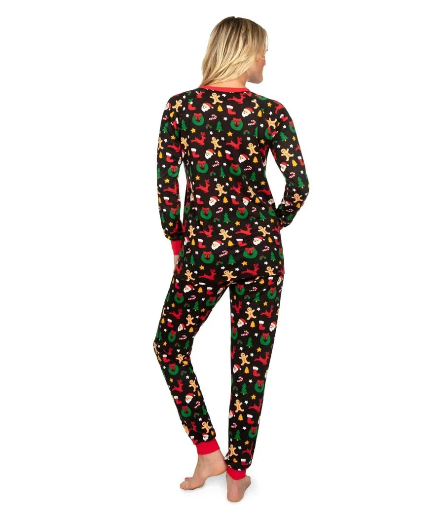 Women's Cookie Cutter Crew Neck Pajama Set