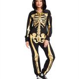 Gold Skeleton Couples Costumes