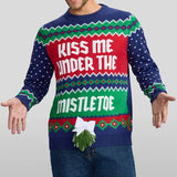 Men's Kiss Under the Mistletoe Ugly Christmas Sweater