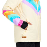 Women's Retro Rainbow Snow Jacket