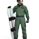 Men's Fighter Pilot Snow Suit and Helmet Cover