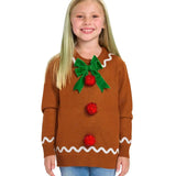 Girl's Gingerbead Ugly Christmas Sweater