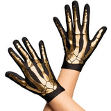 Gold Skeleton Gloves