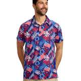 Men's Patriotic Paradise Golf Polo