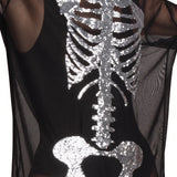 Women's Silver Skeleton Mesh Costume Dress