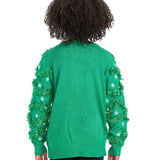 Girl's Gaudy Garland Ugly Christmas Sweater