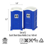 Porta Potty Shot Glasses