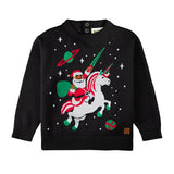 Toddler Boy's Santa Unicorn Ugly Christmas Sweater
