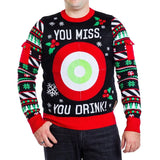 Men's Drinking Game Big and Tall Ugly Christmas Sweater