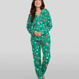 Women's Holly Jolly Lapel Pajama Set