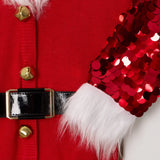 Women's Sassy Santa Christmas Cardigan Sweater