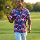Men's Patriotic Paradise Golf Polo