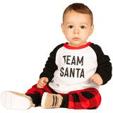 Baby / Toddler Team Santa Pajama Set