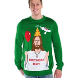 Men's Happy Birthday Jesus Ugly Christmas Sweater