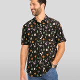 Men's Black Magic Button Down Shirt