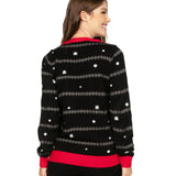 Women’s All Is Palm All Is Bright Light Up Ugly Christmas Sweater